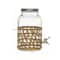 Hello Honey® 5.5qt. Glass Beverage Dispenser with Natural Woven Seagrass Sleeve